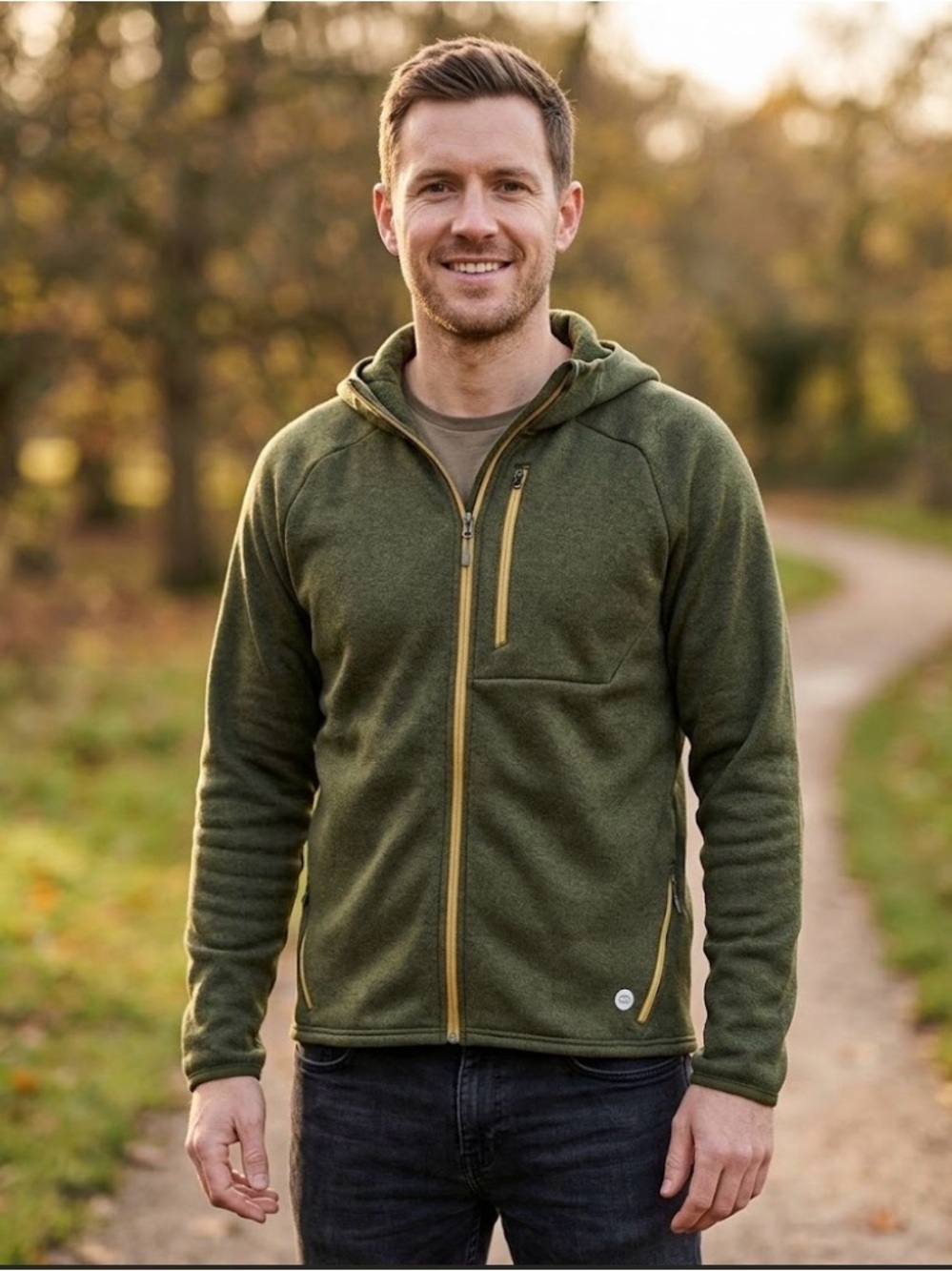 L.L.Bean Men's Full-Zip Hoodie Softshell Performance Jacket Large